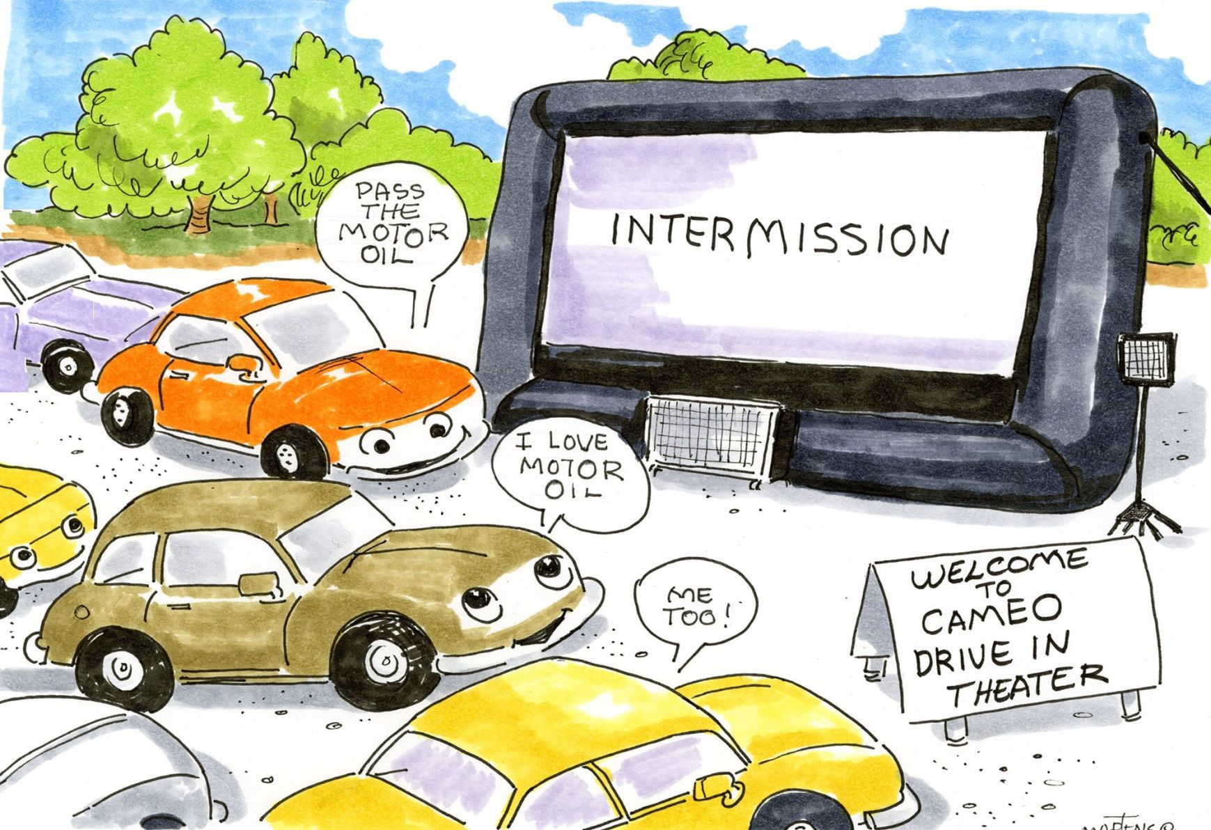 Intermission at Cameo Drive In